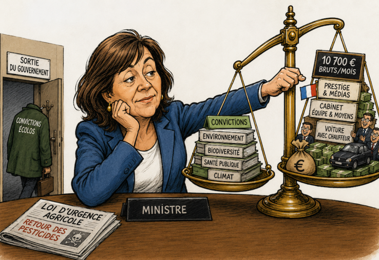 démission ministre salaire gouvernement