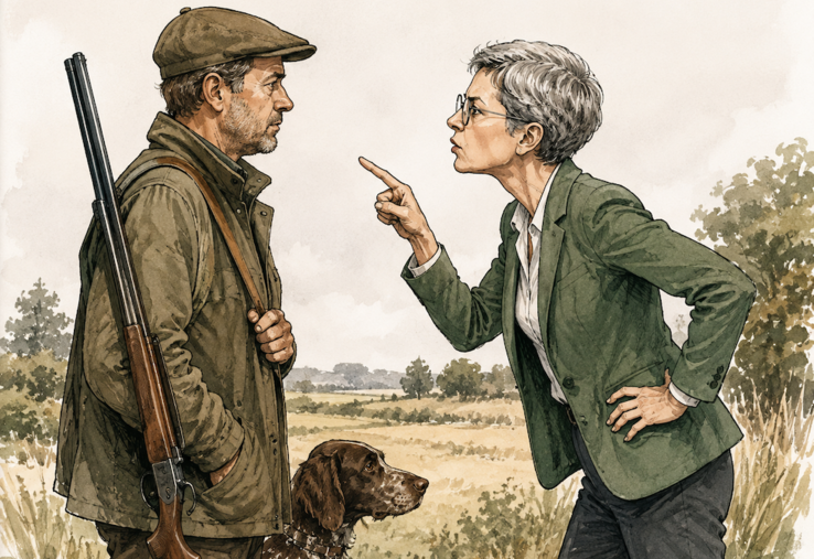 Sandrine Rousseau chasse menaces plainte FNC