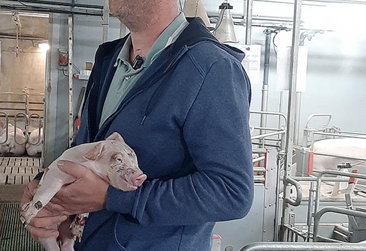 S’il ne connaissait rien à l’élevage porcin lors de son installation,  Christophe Ménard a depuis bien progressé, avec la passion de l’élevage. 