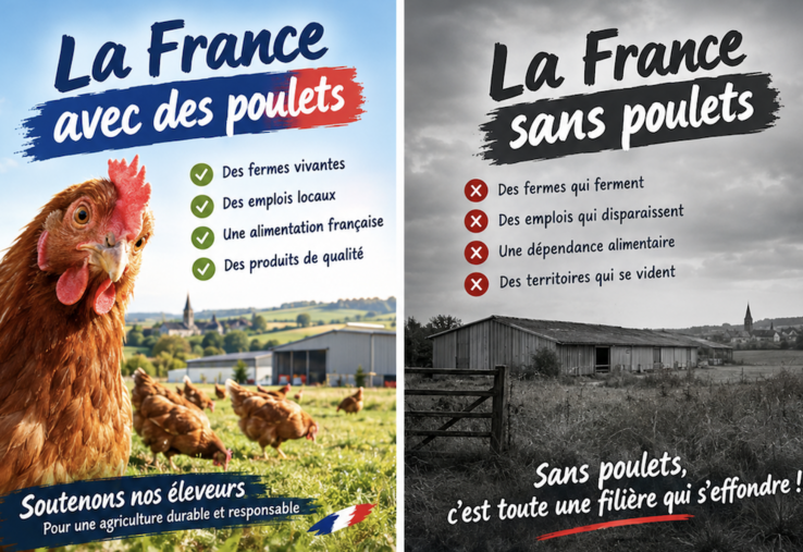 manifestation soutien poulailler Forest-Montiers Marion Bocquillon
