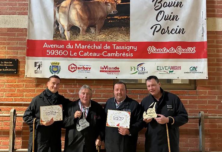 L’entreprise VLM Tradition a remporté quatre prix lors du concours de la Plus Belle Entrecôte  des Hauts-de-France, sur le marché aux bestiaux du Cateau-Cambrésis, le 10 octobre. 