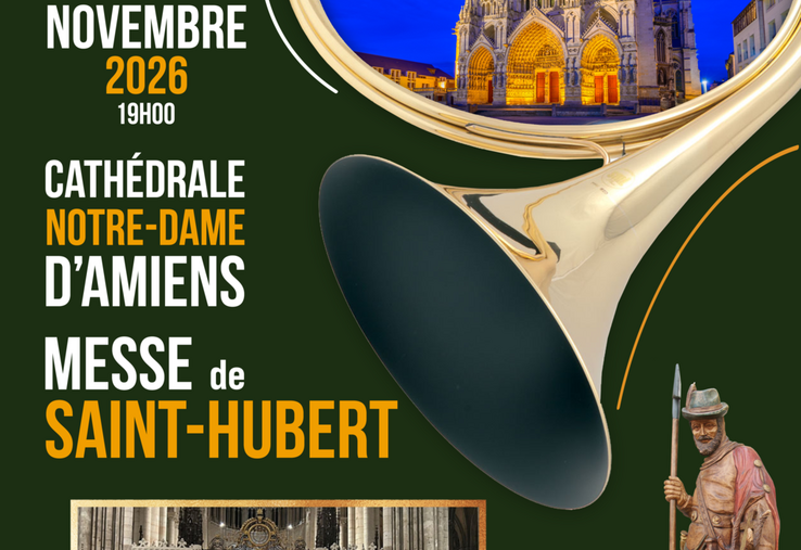 messe de Saint-Hubert cathédrale Amiens