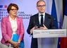 La ministre de l’Agriculture, Annie Gevenard, au côté de son homologue chargé de l’Industrie, Sébastien Martin.