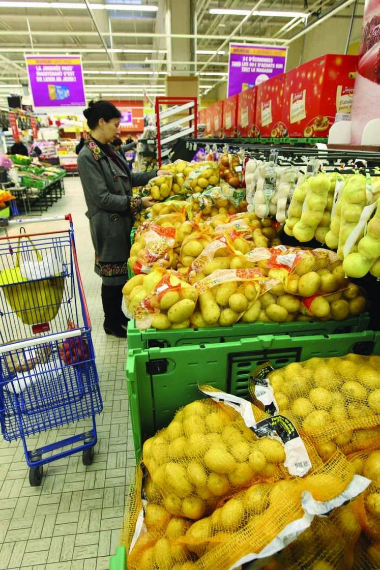 La hausse des prix de la pomme de terre n'a pas rebuté le consommateur.