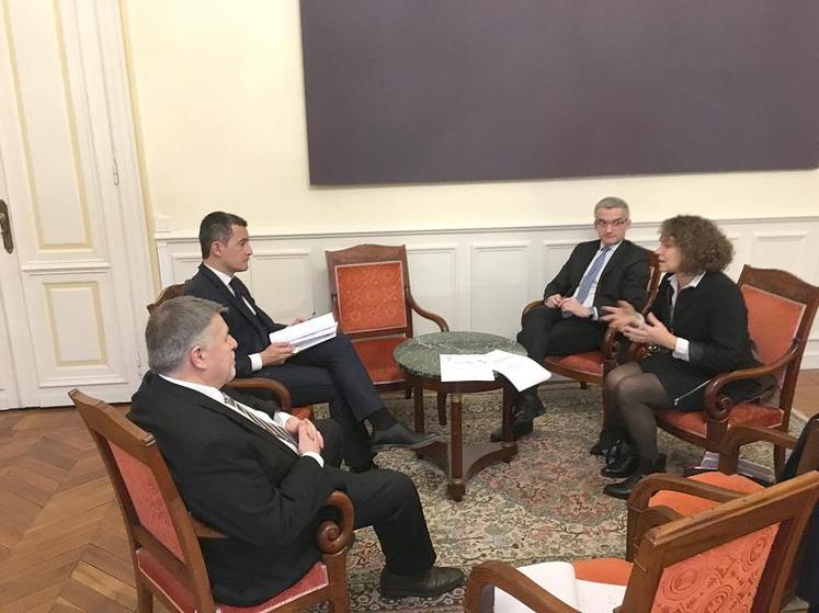 L’audience fut accordée avec le ministre, entouré de Philippe De Mester, préfet de la Somme, et de Jacques Banderier, directeur de la DDTM.