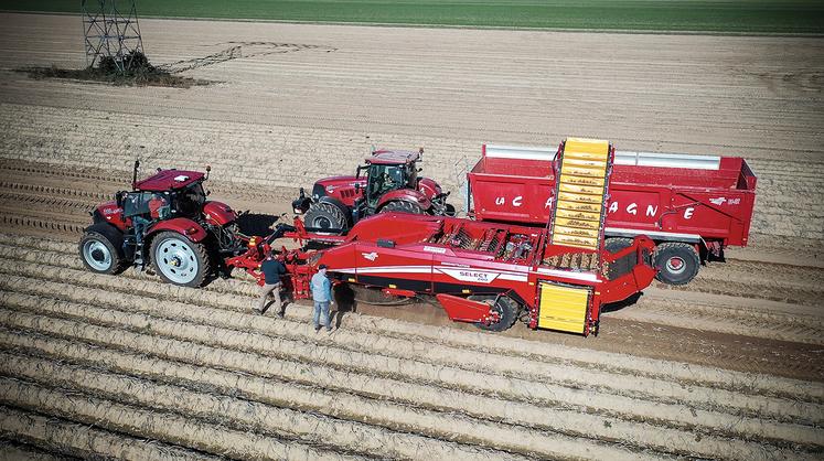 Pour Jean-Baptiste Chombart, chez Agri Santerre, «La Select 200 de Grimme a de quoi tenir ses promesses».