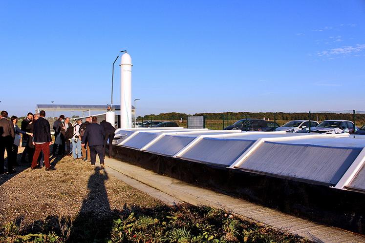 Deuxième méthode pour cultiver des algues : dans un bassin à contre-courant.