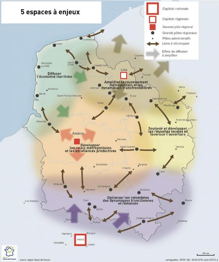 Un des objectifs du Sraddet est de faire profiter des atouts et des dynamiques de chaque territoire à l’ensemble 
des Hauts-de-France.