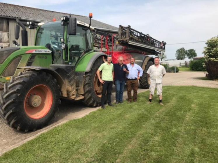 De gauche à droite : Edouard Legras, Emmanuel Lardé, Bruno Coulier et Patrick Legras.