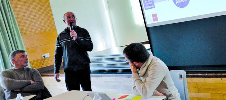 Régis Brunet, Olivier Parcy et Mathieu Devienne ont présenté la nouvelle stratégie de la coopérative Micro-Abattoir 80.