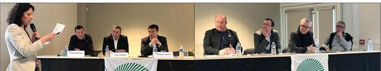 De gauche à droite : Christian Durlin, Yannick Fialip, Laurent Degenne, Cédric Mandin, Benoit Piètrement, Arnaud Delacour, Gilles Psalmon.