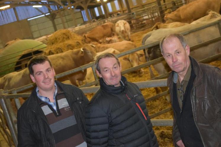 De gauche à droite : Thibaut, Patrick et Philippe Dochy.