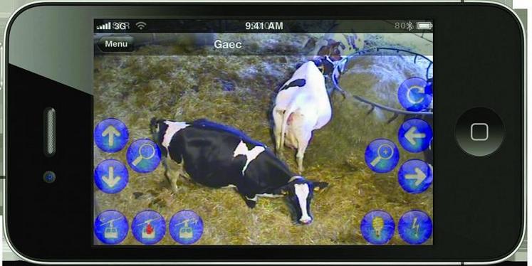 La visualisation sur un smartphone impose une couverture suffisante du réseau de téléphonie mobile pour disposer d’une bonne qualité d’image.