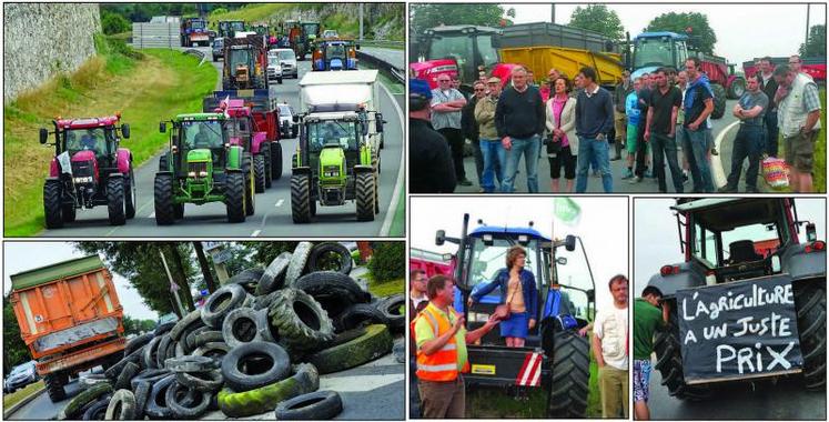 Ils ont été plus de 500 agriculteurs à répondre à l’appel de leur syndicat pour mettre, à Amiens et Abbeville, la pression sur le gouvernement, les 21 et 22 juillet.