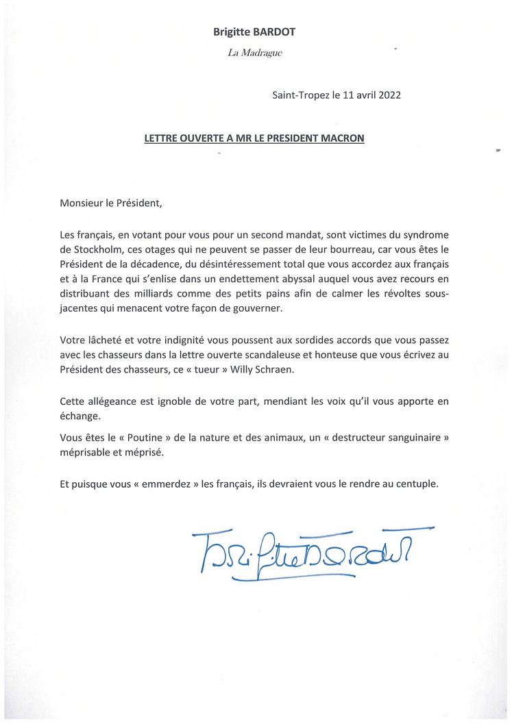 Lettre du Président de la République aux Français