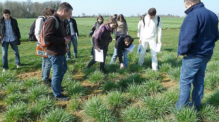 Chaque année, comme ici en 2012, les lauréats du concours ont la chance de participer à un voyage découverte  d’une exploitation exemplaire dans la gestion de ses prairies. 