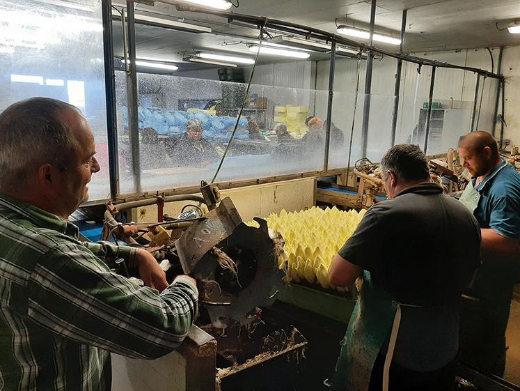 L’endiverie d’Hervé Persyn emploie trente personnes. «Si je mets la clé sous  la porte, que vont devenir ces salariés», interroge le gérant de l’organisation  de producteurs En’diva. 