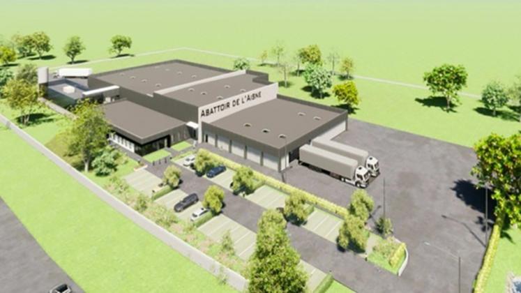 Le nouvel abattoir, calibré pour 16 000 t de porcs, doit ouvrir début 2023. 
