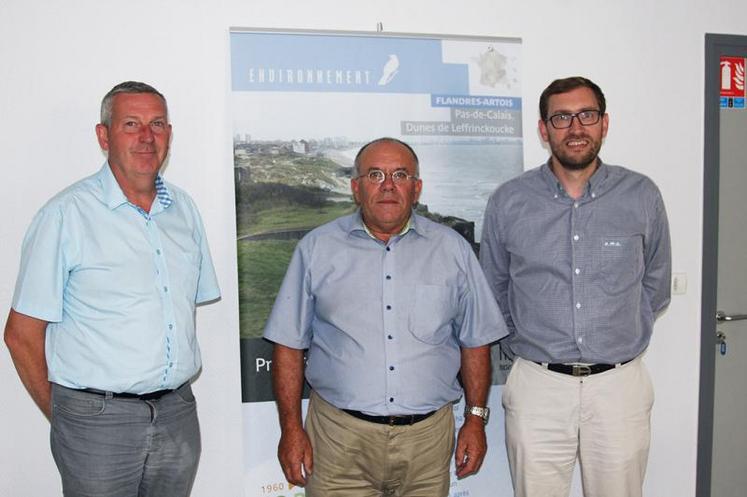 Denis Bollengier, premier vice-président de la Safer Hauts-de-France et Sylvain Versluys, nouveau président (élu pour 4 ans).
