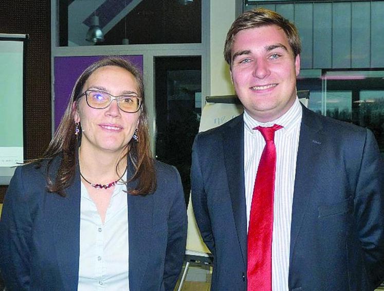 Fanny Colzy (à gauche) et Julien de Konick (à droite) ont animé la journée technique de CERfrance consacrée au système pommes de terre.