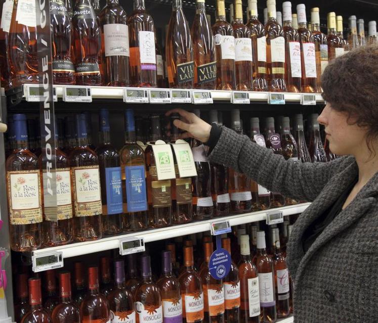 Les ventes de boissons alcoolisées bio ont été multipliées par deux au cours des cinq dernières années. Par ailleurs, 
la France exporte un tiers de sa production de vin bio.