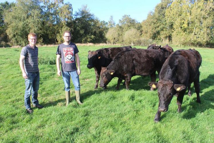 Alexis Merlot et Antoine Roussel : «c’est une race originaire pour faire de la vente directe».