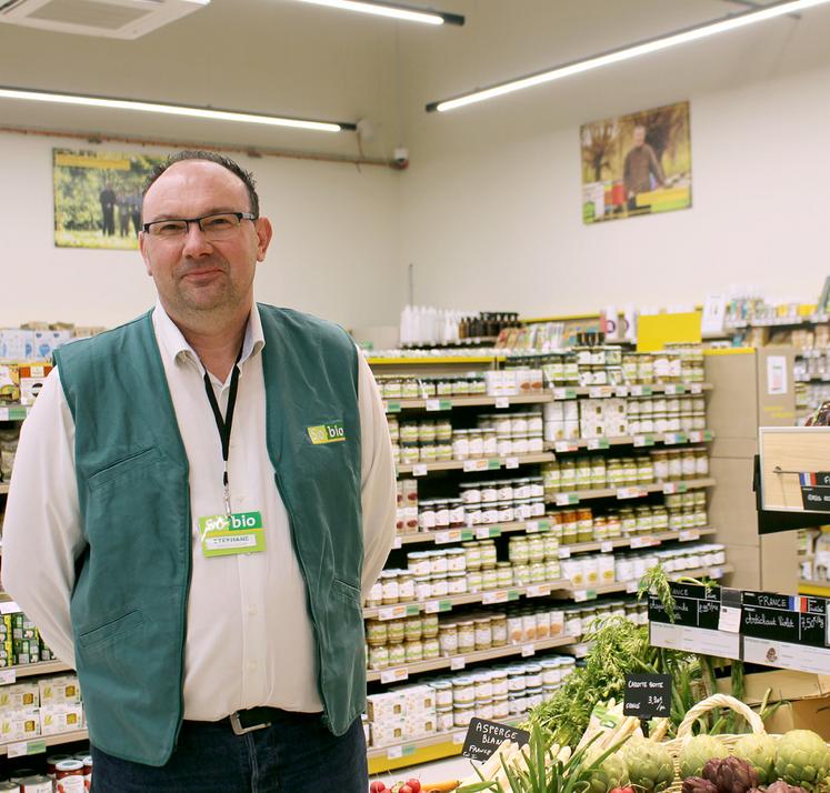 Stéphane Crépin, directeur du magasin de Venette. 