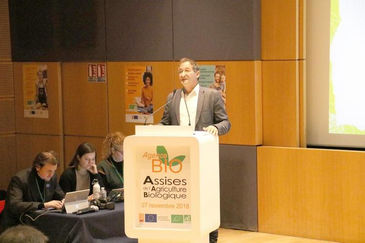 Gérard Michault, président de l’Agence Bio, le 27 novembre, en ouverture des Assises de la Bio.