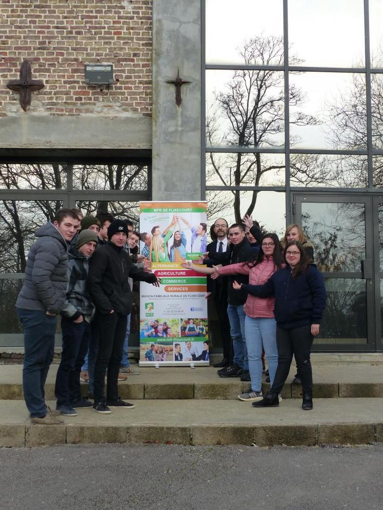 A la MFR de Flixecourt, «les jeunes ont un projet individuel, mais s’enrichissent grâce au groupe qu’ils forment», selon le directeur, Philippe Caron.