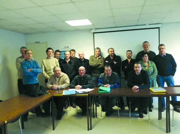 Les éleveurs de l'association charolaise Nord Pas de Calais Picardie.