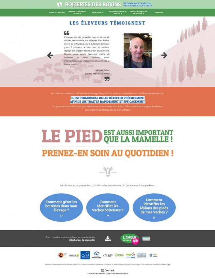 Le pied est aussi important que la mamelle. Pour aider les éleveurs à en prendre soin, un site de références sur le sujet a été développé.