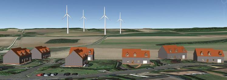 Les habitants considérent que les éoliennes seront implantées trop près de leurs habitations. 