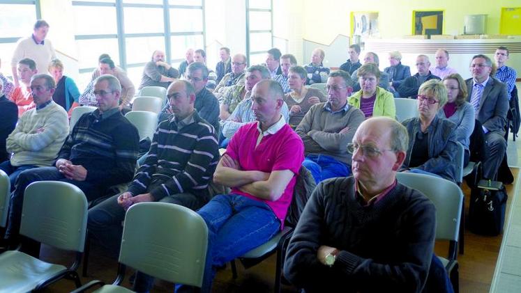 Une cinquantaine de producteurs de lait étaient présents à l’assemblée de l’Uplp.