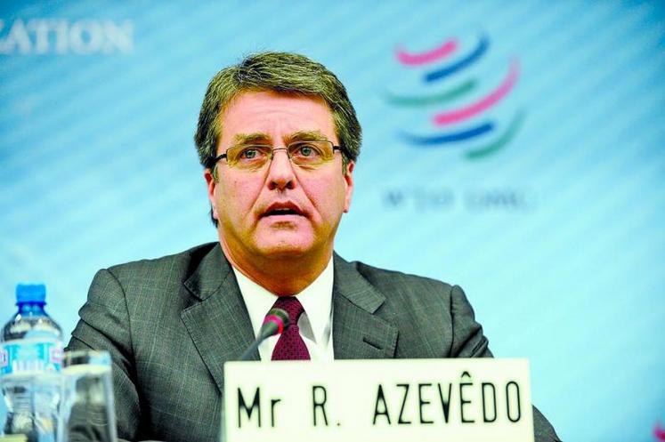 L’OMC sert de moins en moins de cadre aux négociations commerciales internationales. Ici, le Brésilien Roberto Carvalho de Azevêdo, directeur de l’Organisation mondiale du commerce.