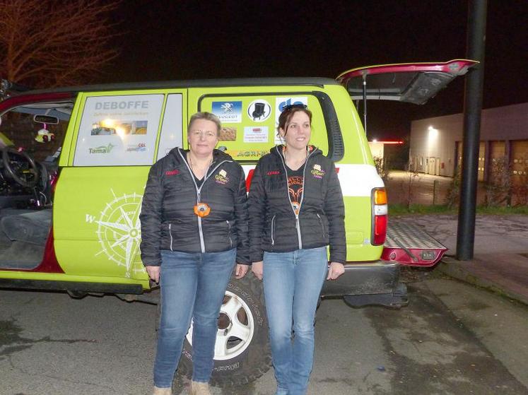 Les Green’zelles feront le rallye sous les couleurs de Claas.