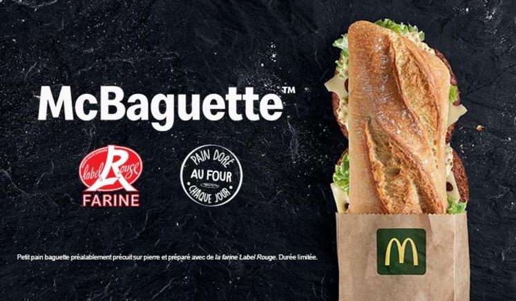 McBaguette, la promesse 100% française de McDonald's.