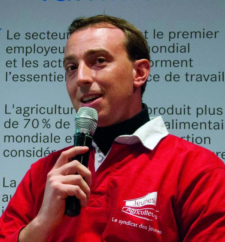 Thomas Diemer, nouveau président de JA, a plaidé 
pour " un accompagnement adapté de tous les porteurs de projet par tous les acteurs de l'installation, coordonnés".