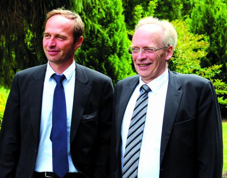 Alain Guillaume et François Desmons, respectivement président et directeur de la coopérative.