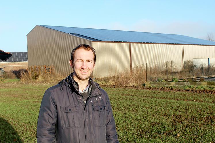 Jean-Philippe Berthe est très satisfait de son nouveau bâtiment financé grâce au photovoltaïque.