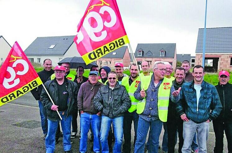 Le syndicat CGT avait organisé un piquet de grève sur le site d’Ailly-sur-Somme, juste avant la réunion du Comité central d’entreprise, qui se tenait à Quimperlé.
