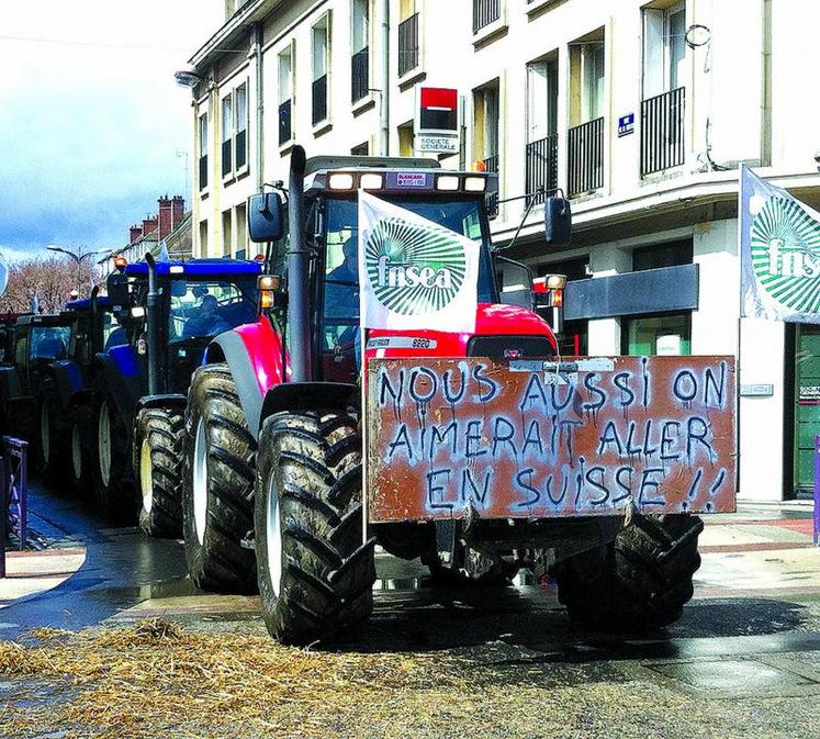 Le 12 avril dernier, les agriculteurs picards s'étaient déjà mobilisés sur les mêmes thèmes (ici dans l'Oise). Ils sont appelés à le faire à nouveau le 23 juin à Paris.