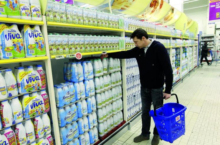 Les ventes de lait de consommation ont accusé une baisse de 2,9 % l'an dernier en France.