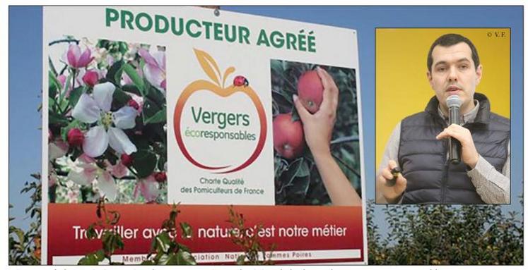 Directeur de l’Association nationale pommes-poires, à l’origine de la démarche vergers écoresponsables, 
Josselin Saint-Raymond croit au développement rapide de la certification HVE 3 dans différentes filières.