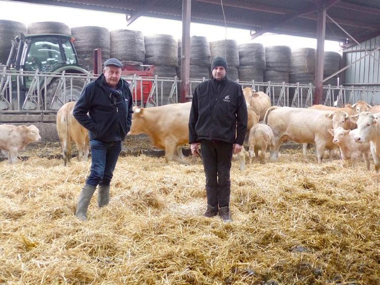 Pour Francis Pruvot et Nicolas Sangnier, l’élevage est une diversification intéressante qui assure l’équilibre de leurs exploitations. 