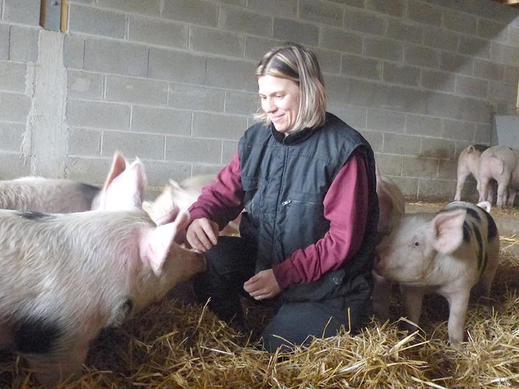 Stéphanie Spitaels est éleveuse dans l’âme. Son choix s’est porté sur le cochon car il s’agit d’un animal proche de l’homme. 