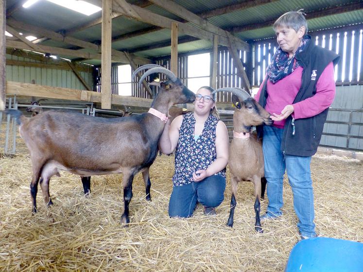 Élisa a trouvé avec l’élevage de chèvres une diversification dans laquelle elle s’épanouit. «J’apprends tous les jours», confie-t-elle. Elle peut notamment compter sur le soutien de sa mère, Maryse. 