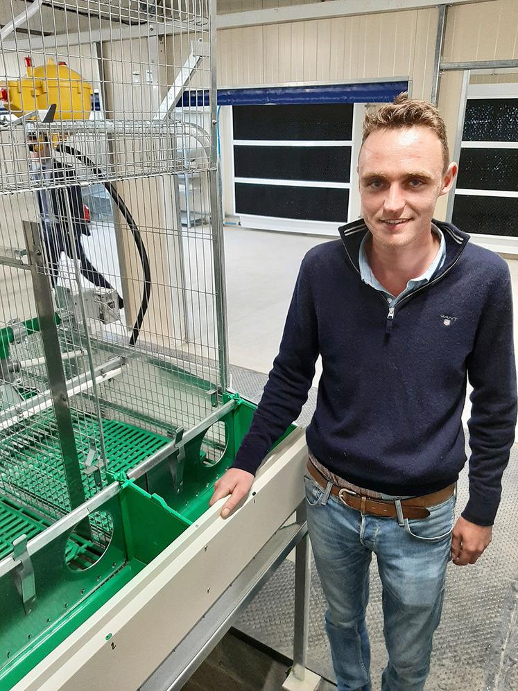 En ouvrant les portes de son bâtiment, Pierre Carton espère changer l’image de l’élevage cunicole et montrer qu’il s’agit d’une production d’avenir. 
