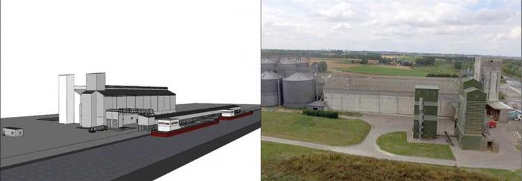 Noriap souhaite transformer son silo actuel, à Languevoisin, en plateforme agri-logistique, connectée au canal Seine-Nord Europe.