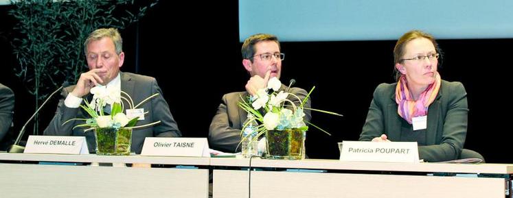 De g. à d. Hervé Demalle, président de Cerfrance Somme, Olivier Taisne, directeur de Cerfrance Somme et Patricia Poupart.