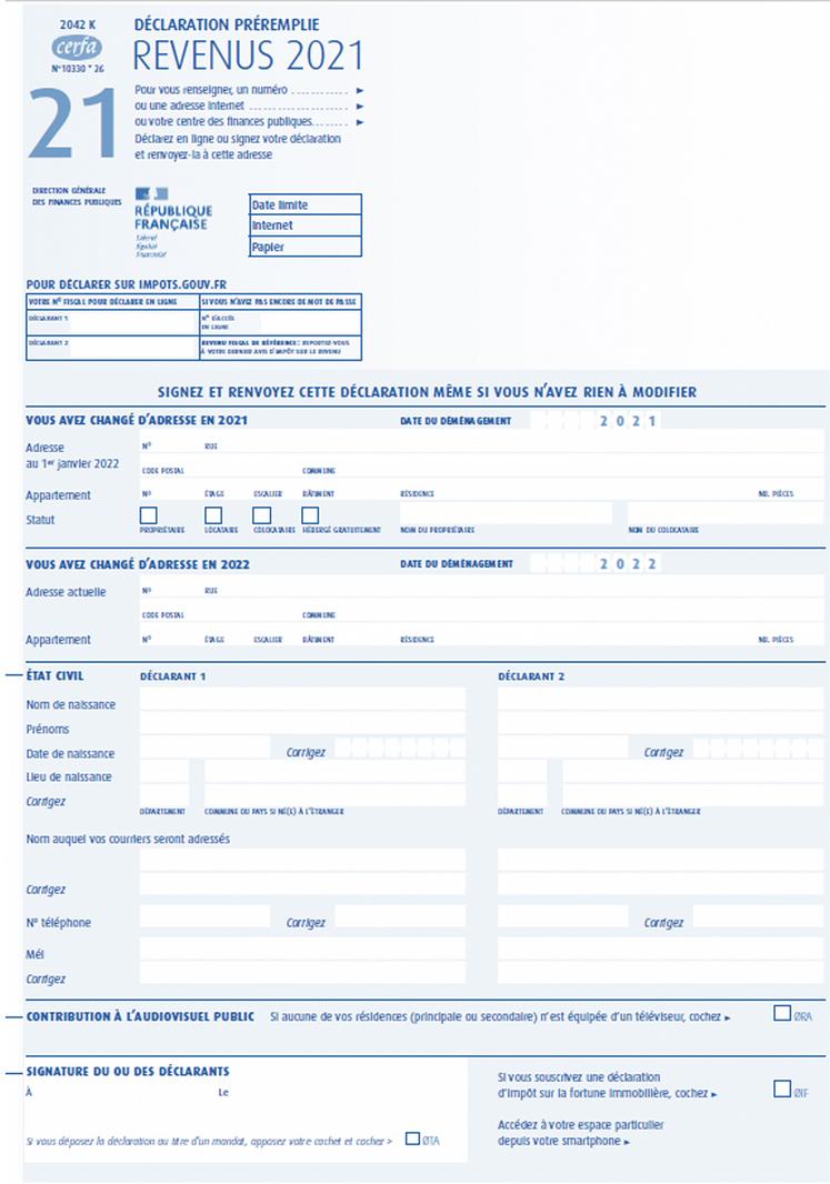 La déclaration  de revenus est  à établir suivant un calendrier  précis, à savoir  le 19 mai pour  la déclaration papier et du  24 mai au 8 juin en fonction de son département.